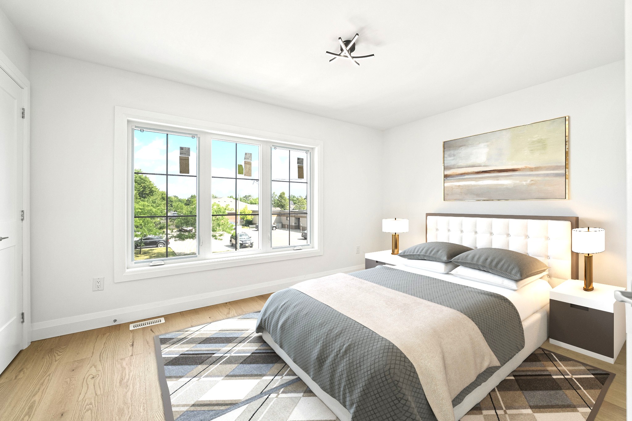 Bedroom in custom home, Niagara Region home builder
